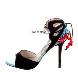 Stunning SOPHIA WEBSTER Suede Beaded Accents Sandals
Size: 9 | IT 39